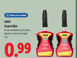 Lidl Uhu Superlijm aanbieding