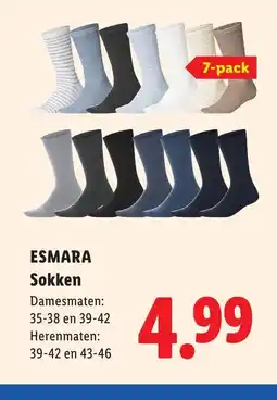 Lidl Esmara sokken aanbieding