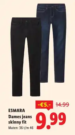 Lidl Dames jeans skinny fit aanbieding