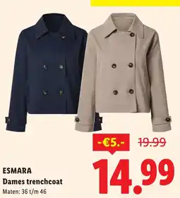 Lidl Dames trenchcoat aanbieding