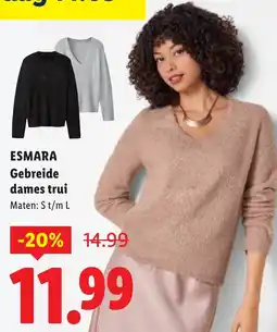 Lidl Esmara Gebreide dames trui aanbieding