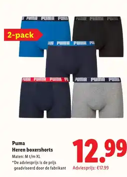 Lidl Puma Heren boxershorts aanbieding