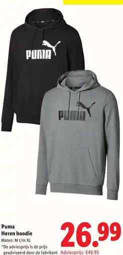 Lidl Puma Heren hoodie aanbieding