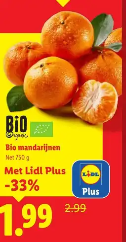 Lidl Bio mandarijnen aanbieding
