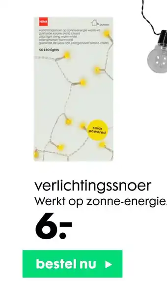 HEMA verlichtingssnoer aanbieding