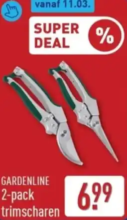 ALDI Gardenline 2-pack trimscharen aanbieding