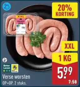 ALDI Beter Leven Verse worsten aanbieding