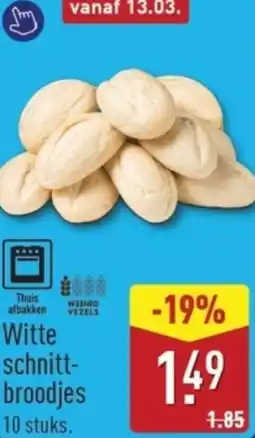 ALDI Witte schnittbroodjes aanbieding