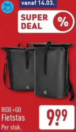 ALDI Ride+go Fietstas aanbieding