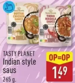 ALDI Tasty planet Indian style saus aanbieding