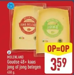 ALDI Molenland Goudse 48+ kaas jong of jong belegen aanbieding