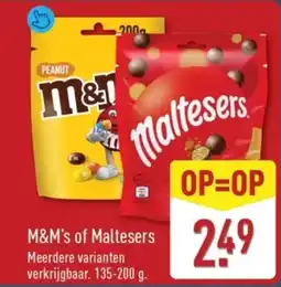 ALDI M&M's of Maltesers aanbieding