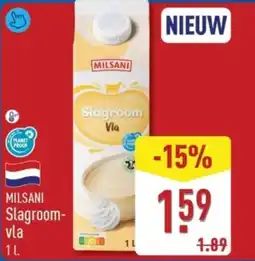 ALDI Milsani Slagroomvla aanbieding