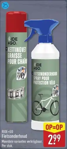 ALDI Ride +go Fietsonderhoud aanbieding