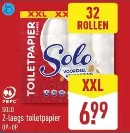 ALDI Solo 2-laags toiletpapier aanbieding