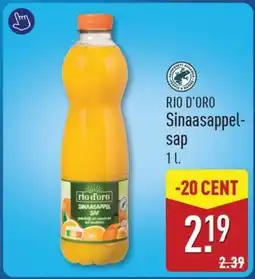 ALDI Rio d'oro Sinaasappelsap aanbieding