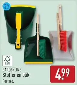 ALDI Gardenline Stoffer en blik aanbieding