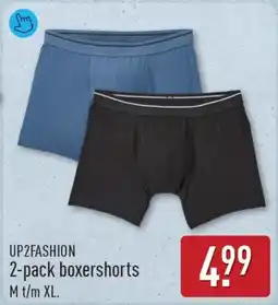 ALDI Up2fashion 2-pack boxershorts aanbieding