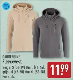 ALDI Gardenline Fleecevest aanbieding