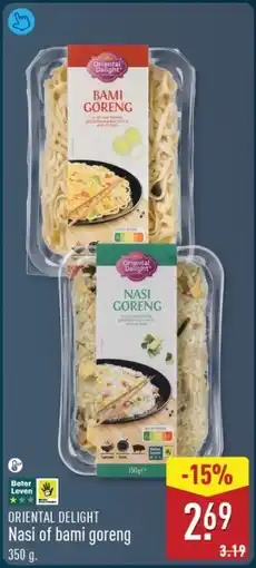 ALDI Oriental Delight Nasi of bami goreng aanbieding