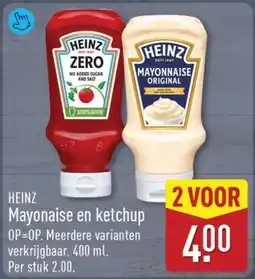 ALDI Heinz Mayonaise en ketchup aanbieding