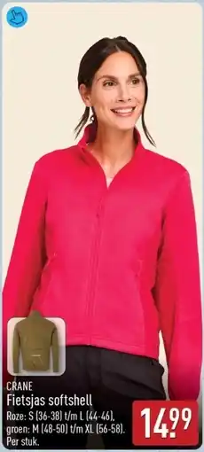 ALDI Crane Fietsjas softshell aanbieding