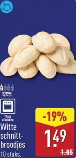 ALDI Witte schnittbroodjes aanbieding