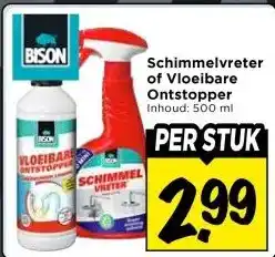 Vomar Voordeelmarkt Schimmelvreter of Vloeibare Ontstopper aanbieding