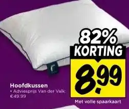 Vomar Voordeelmarkt Hoofdkussen aanbieding