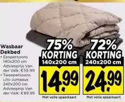Vomar Voordeelmarkt Wasbaar dekbed aanbieding