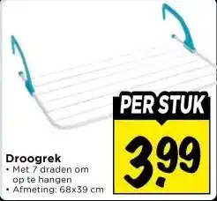 Vomar Voordeelmarkt Droogrek aanbieding