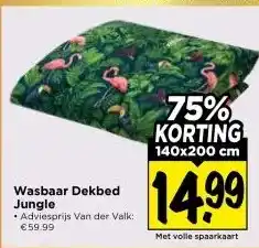 Vomar Voordeelmarkt Wasbaar Dekbed Jungle aanbieding