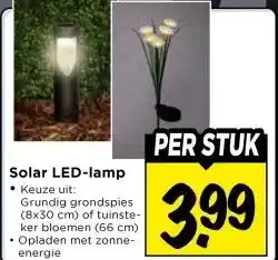 Vomar Voordeelmarkt Solar LED-lamp aanbieding