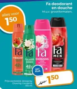 Trekpleister Fa deodorant en douche aanbieding