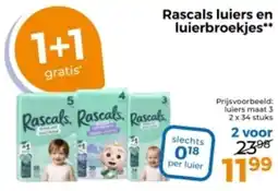 Trekpleister Rascals luiers en luierbroekjes aanbieding