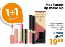 Trekpleister Max Factor lip make-up aanbieding