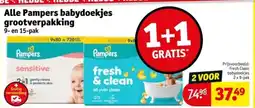 Kruidvat Alle Pampers babydoekjes grootverpakking aanbieding