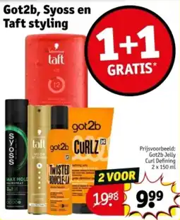 Kruidvat GotZb, Syoss en Taft styling aanbieding
