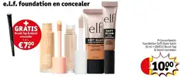 Kruidvat E.l.f. foundation en concealer aanbieding