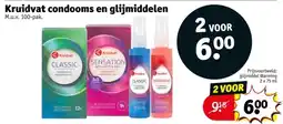Kruidvat Kruidvat condooms en glijmiddelen aanbieding