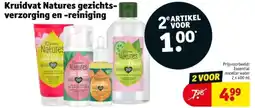 Kruidvat Kruidvat Natures gezichtsverzorging en reiniging aanbieding