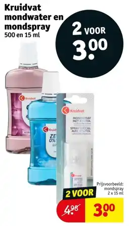 Kruidvat Kruidvat mondwater en mondspray aanbieding