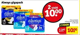 Kruidvat Always gigapack aanbieding