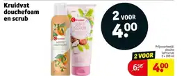 Kruidvat Kruidvat douchefoam en scrub aanbieding