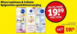 Kruidvat Nivea Luminous & Cellular Epigenetics gezichtsverzorging aanbieding