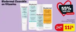 Kruidvat Biodermal Clearskin en Vitamins aanbieding