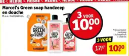 Kruidvat Marcel's Green soap handzeep en douche aanbieding