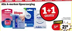 Kruidvat Alle A-merken lipverzorging aanbieding