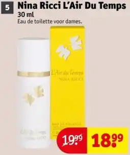 Kruidvat Nina Ricci L'Air Du Temps aanbieding