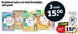 Kruidvat Kruidvat luiers en luierbroekjes mid pack aanbieding
